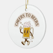 Proost op het T-shirt van Beers Keramisch Ornament (Links)