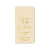 Proost op het Vakantie Feest Etiket (Voorkant)