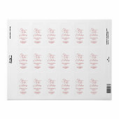 Proost op het Vakantie Feest Etiket (Full Sheet)