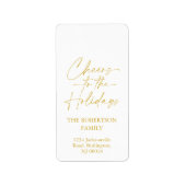 Proost op het Vakantie Feest Etiket (Voorkant)