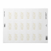 Proost op het Vakantie Feest Etiket (Full Sheet)