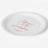 Proost op het Vakantie Feest Papieren Bordje (Gekanteld)