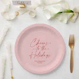 Proost op het Vakantie Feest Papieren Bordje