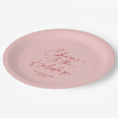 Proost op het Vakantie Feest Papieren Bordje (Gekanteld)