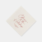 Proost op het Vakantie Feest Servet (Hoek)