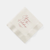 Proost op het Vakantie Feest Servet (Hoek)