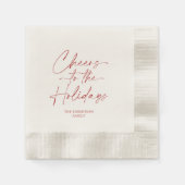 Proost op het Vakantie Feest Servet (Voorkant)