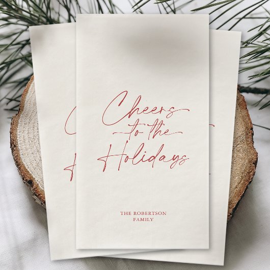 Proost op het Vakantie Feest Servet