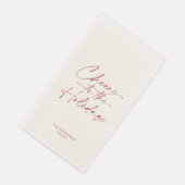 Proost op het Vakantie Feest Servet (Hoek)