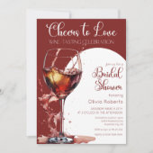 Proost op het Vrijgezellenfeest van Wine Tasting Kaart (Voorkant)