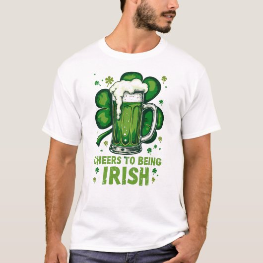 Proost op Iers zijn - St. Patrick's Day T-shirt (Voorkant)