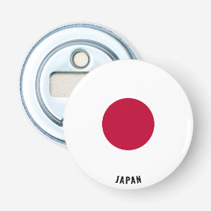 Proost op Japan! Prachtig Patriotisch Button Flesopener
