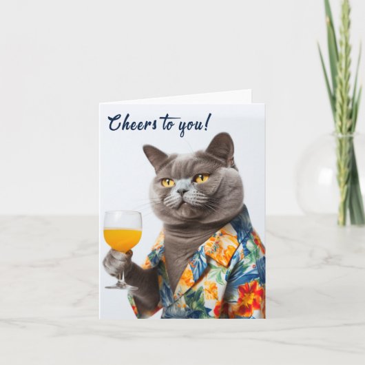 Proost op je Kaart verjaardag gefeliciteerd (Voorkant)