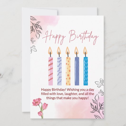 Proost op jou speciale dag kaart (Voorkant)