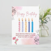 Proost op jou speciale dag kaart (Staand voorkant)