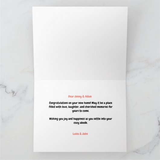 Proost op jullie nieuwe huis kaart (Binnen)