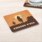 Proost op jullie woestijn kartonnen onderzetters (Schuin)