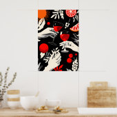 Proost op Leven Kunstprint Toast Scene met Poster (Keuken)