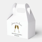 Proost op liefde Champagnetuinieren Bedankdoosjes (Voorkant Zijde)