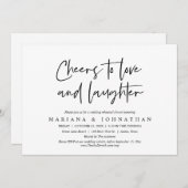 Proost op Liefde en Lachen, repetitie diner Kaart (Voorkant / Achterkant)