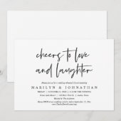 Proost op Liefde en Lachen, repetitie diner Kaart (Voorkant / Achterkant)