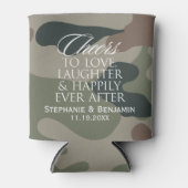 Proost op liefde, gelach, gelukkig tot het einde v blikjeskoeler (Voorkant)