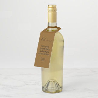 Proost Op Liefde Lach & Gelukkig | Trouwen  Flessenhanger