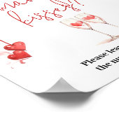 Proost op Liefde Vrijgezellenfeest Hoeveel Kisses  Poster (Hoek)