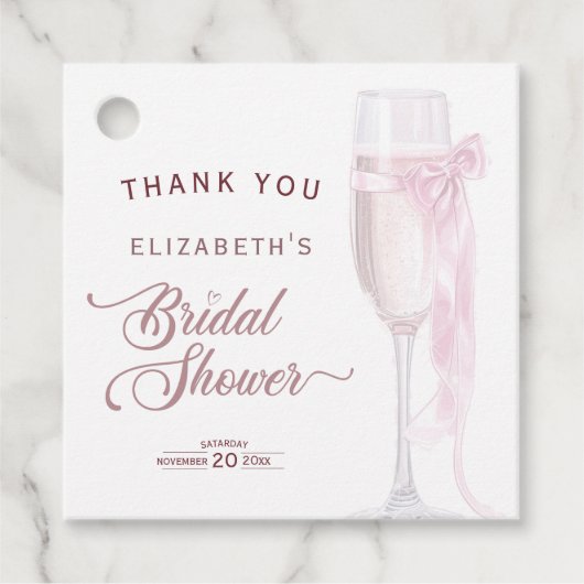 Proost Op Liefde Wijn Glazen Strik Das Bruidsmeisj Bedankjes Labels (Voorkant)