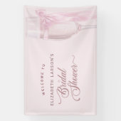 Proost Op Liefde Wijn Glazen Strik Das Bruidsmeisj Spandoek (Verticaal)