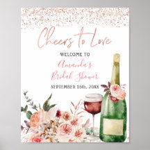 Proost op Love Blush Pink Vrijgezellenfeest Welkom