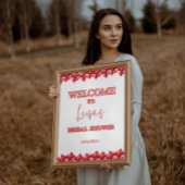 Proost op Love Heart Vrijgezellenfeest Welkomstbor Poster