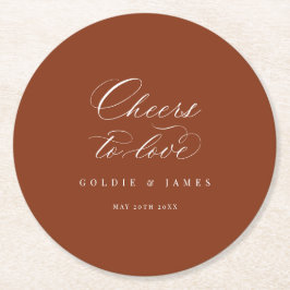 Proost op Love Onderzetters Trouwfeest Tafel Decor