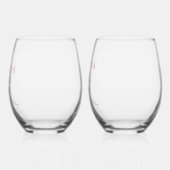 Proost op Love Spring Summer Wedding Wijnglas Zonder Voet (Links)