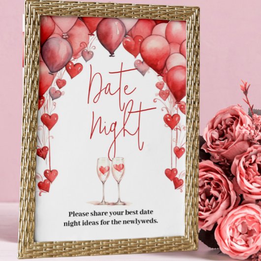 Proost op Love Sweetheart Vrijgezellenfeest Date N Poster