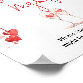 Proost op Love Sweetheart Vrijgezellenfeest Date N Poster (Hoek)