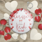 Proost op Love Vrijgezellenfeest Bride To Be Ronde Button 7,6 Cm