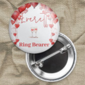 Proost op Love Vrijgezellenfeest Ring Bearer Ronde Button 7,6 Cm