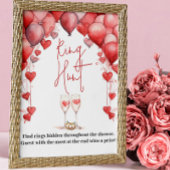 Proost op Love Vrijgezellenfeest Ring Hunt Game Poster
