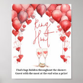 Proost op Love Vrijgezellenfeest Ring Hunt Game Poster (Voorkant)
