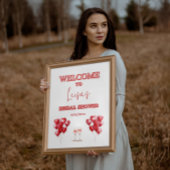 Proost op Love Vrijgezellenfeest Welkomstbord Poster