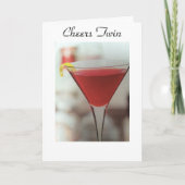 PROOST OP MIJN TWEELING OP ZIJN OF HAAR VERJAARDAG KAART (Voorkant)