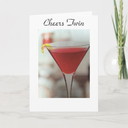 PROOST OP MIJN TWEELING OP ZIJN OF HAAR VERJAARDAG KAART (Voorkant)