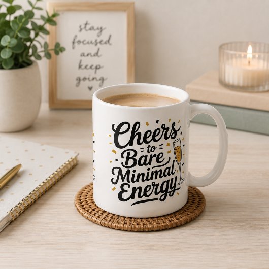 Proost op minimale energie koffiemok