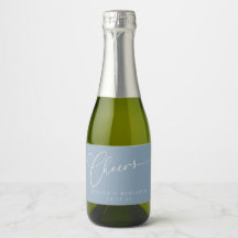 Proost op minimale stoffige blauwe script aangepas