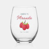 Proost op Naam Bruidsmeisje Wijnglas Zonder Voet (Voorkant)