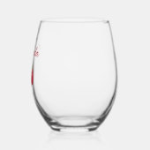 Proost op Naam Bruidsmeisje Wijnglas Zonder Voet (Links)