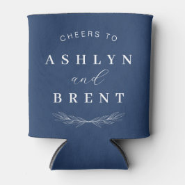 Proost op Navy Blue Wedding Koelbox/Coozie Blikjeskoeler