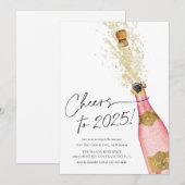 Proost op nieuwjaarsfeest 2024 kaart (Voorkant / Achterkant)