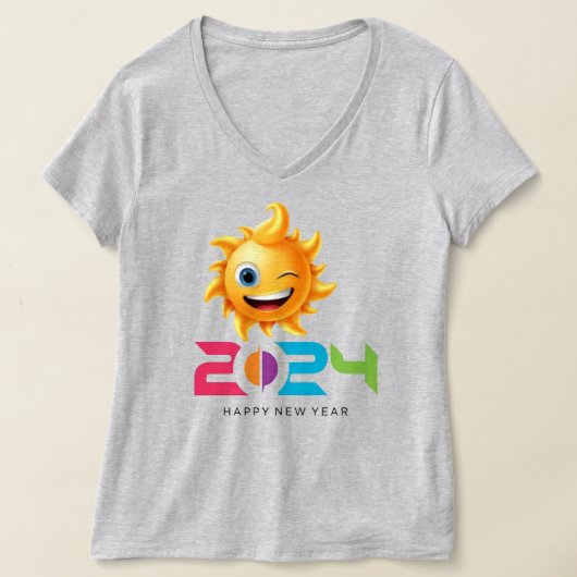 "Proost op nieuwjaarsvogue 2024" T-shirt (Laagn)